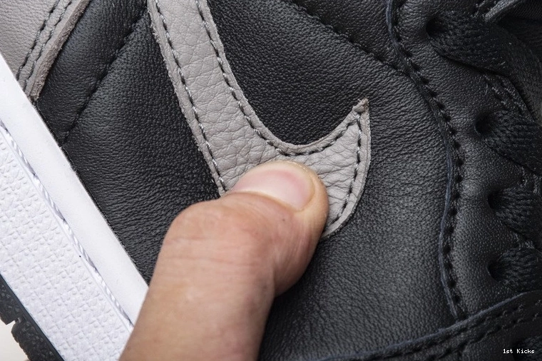 High OG Black Jordan Gray Retro Shadow 555088-013  1 Air 0324